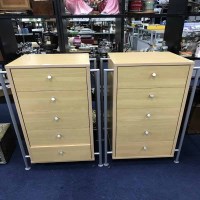 Lot 302 - TWO MODERN CHEST OF DRAWERS