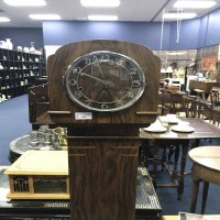 Lot 414 - GRANDMOTHER CLOCK AND A LLOYD LOOM CHAIR