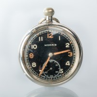 Lot 1608 - BLACK DIAL OPEN FACE MOERIS MILITARY ISSUE...