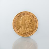 Lot 1507 - GOLD OLD HEAD VICTORIA HALF SOVEREIGN DATED 1895