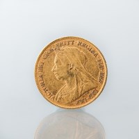 Lot 1509 - GOLD OLD HEAD VICTORIA HALF SOVEREIGN DATED 1894