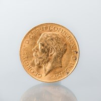 Lot 1514 - GOLD GEORGE V FULL SOVEREIGN DATED 1912