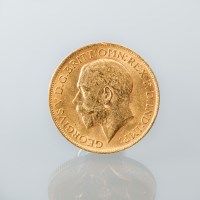 Lot 1518 - GOLD GEORGE V FULL SOVEREIGN DATED 1913