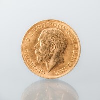 Lot 1522 - GOLD GEORGE V FULL SOVEREIGN DATED 1913