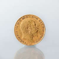 Lot 1531 - GOLD EDWARD VII HALF SOVEREIGN DATED 1910