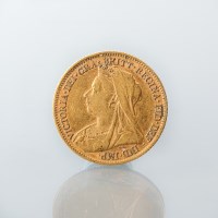 Lot 1533 - GOLD OLD HEAD VICTORIA HALF SOVEREIGN DATED 1899