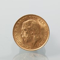 Lot 1563 - GOLD GEORGE V HALF SOVEREIGN DATED 1912