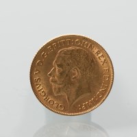 Lot 1564 - GOLD GEORGE V HALF SOVEREIGN DATED 1912