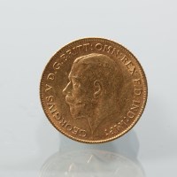 Lot 1568 - GOLD GEORGE V HALF SOVEREIGN DATED 1912