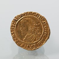 Lot 1586 - JAMES I GOLD QUARTER LAUREL