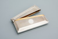 Lot 262 - GEORGE V SILVER CARD HOLDER maker Mappin &...