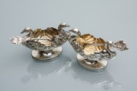 Lot 272 - PAIR OF ATTRACTIVE EDWARDIAN SILVER SALT...