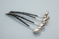 Lot 273 - SET OF FOUR VICTORIAN SCOTTISH SILVER TODDY...