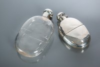 Lot 285 - SILVER HIP FLASK maker George Unite & Sons,...