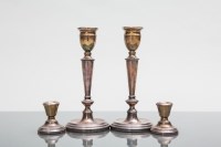 Lot 288 - PAIR OF MODERN SILVER CANDLESTICKS maker P H...