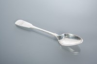 Lot 297 - SCOTTISH PROVINCIAL SILVER FIDDLE PATTERN...