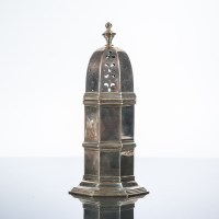 Lot 307 - SILVER SUGAR CASTER maker S Blanckensee & Sons...