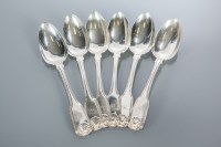 Lot 320 - SET OF SIX GEORGE IV SCOTTISH SILVER DESSERT...
