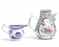 Lot 337 - CHINESE BLUE AND WHITE JUG AND CHINESE TEA POT...