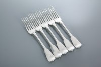 Lot 344 - FIVE GEORGE IV SILVER OLD ENGLISH PATTERN...