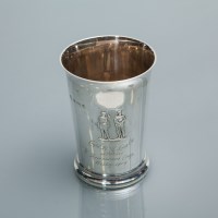 Lot 371 - EDWARDIAN SHOOTING INTEREST SILVER TROPHY VASE...