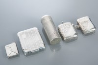 Lot 382 - GROUP OF SILVER ITEMS comprising a scent...