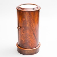 Lot 726 - VICTORIAN MAHOGANY CYLINDER POT CUPBOARD body...