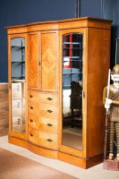 Lot 737 - MAPLE FOUR DOOR WARDROBE by 'Maple & Co.,...
