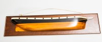 Lot 742 - SHIPBUILDER'S HALF-HULL MODEL OF A WHALING...