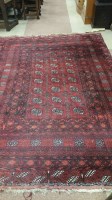 Lot 745 - EARLY 20TH CENTURY PERSIAN RUG in red, orange...