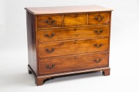 Lot 750 - SCOTTISH REGENCY MAHOGANY CHEST OF DRAWERS...