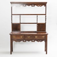 Lot 787 - SMALL OAK DRESSER OF 18TH CENTURY DESIGN the...