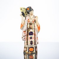 Lot 471 - ROYAL CROWN DERBY IMARI PATTERN FIGURE OF A...