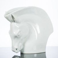 Lot 475 - ROYAL WORCESTER ART DECO STYLE WHITE HORSE...