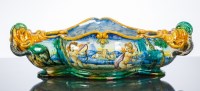 Lot 479 - 19TH CENTURY ITALIAN CANTAGALLI MAIOLICA...
