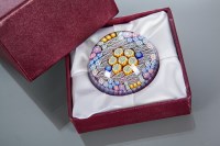 Lot 498 - PERTHSHIRE GLASS PAPERWEIGHT with millefiori...