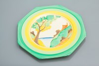 Lot 506 - CLARICE CLIFF BIZARRE WARE OCTAGONAL PLATE...