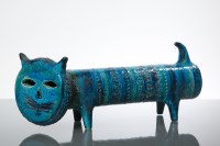 Lot 509 - ITALIAN BITOSSI STUDIO POTTERY CAT FIGURE...