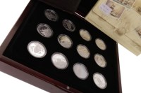Lot 504 - LEGENDARY FIGHTING SHIPS SILVER PROOF COIN...