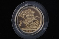 Lot 527 - THE ROYAL MINT GOLD PROOF SOVEREIGN DATED 1982...