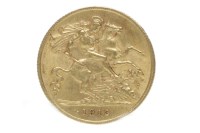 Lot 544 - GOLD HALF SOVEREIGN DATED 1912