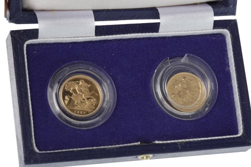 Lot 545 - TWO GOLD HALF SOVEREIGNS DATED 1982 AND 1983