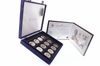 Lot 547 - THE DIAMOND JUBILEE GOLD PLATED SILVER...
