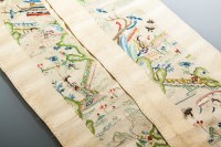 Lot 277 - TWO CHINESE SILK EMBROIDERIES depicting...