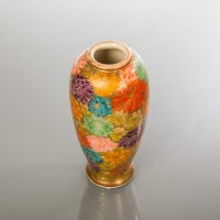 Lot 357 - JAPANESE SATSUMA VASE of small baluster form...