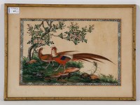 Lot 487 - THREE CHINESE PAINTINGS ON RICE PAPER two...