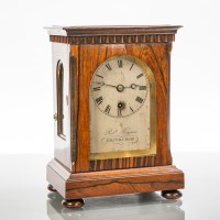 Lot 521 - REGENCY ROSEWOOD FUSEE TIMEPIECE maker Robert...