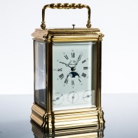 Lot 522 - L'EPEE REPEATING BRASS CARRIAGE CLOCK with...