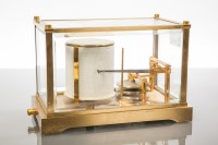 Lot 526 - 20TH CENTURY FRENCH BRASS BAROGRAPH makers LM,...