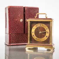 Lot 527 - 1950'S EIGHTEEN CARAT GOLD ROSEWOOD TRAVEL...